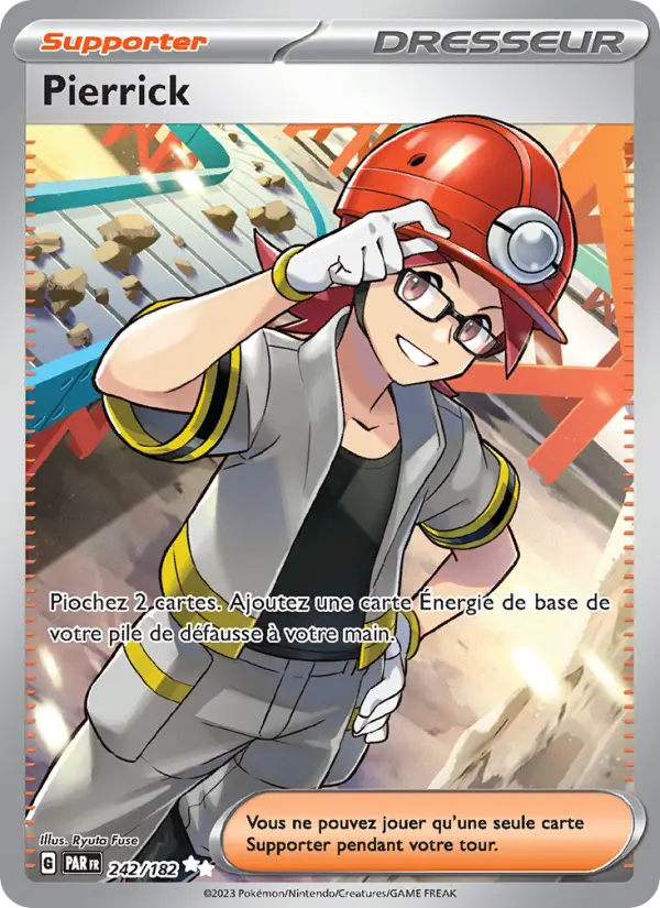 Scan HD carte Pokémon Pierrick 242/182 — Faille Paradoxe