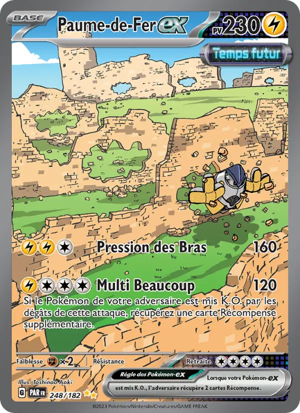 Scan HD carte Pokémon Paume-de-Fer-ex 248/182 — Faille Paradoxe