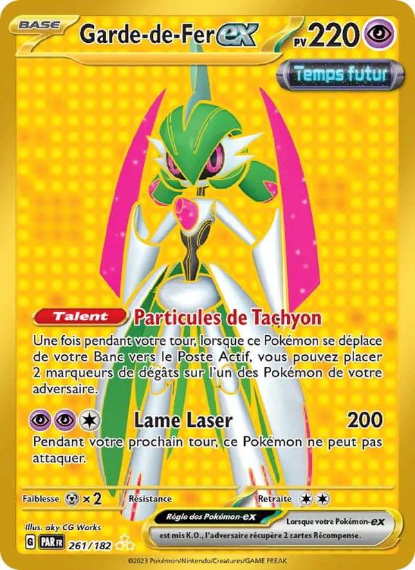 Scan HD carte Pokémon Garde-de-Fer-ex 261/182 — Faille Paradoxe