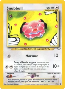 Carte Pokemon Snubbull 55/64 Neo Revelation