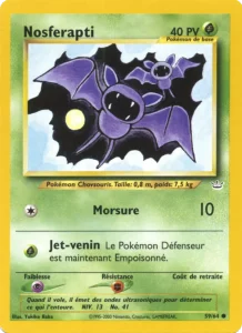 Carte Pokemon Nosferapti 59/64 Neo Revelation