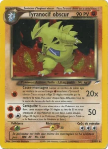 Carte Pokemon Tyranocif obscur 11/105 Neo Destiny