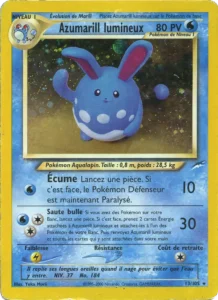 Carte Pokemon Azumarill lumineux 13/105 Neo Destiny