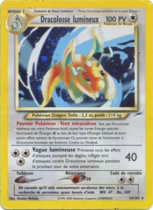 Carte Pokemon Dracolosse lumineux 14/105 Neo Destiny