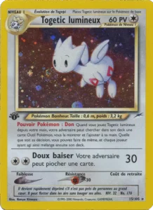 Carte Pokemon Togetic lumineux 15/105 Neo Destiny