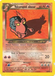 Carte Pokemon Volcaropod obscur 18/105 Neo Destiny