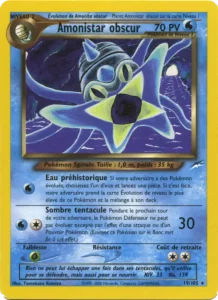 Carte Pokemon Amonistar obscur 19/105 Neo Destiny