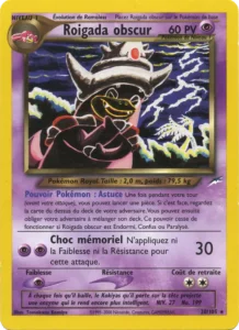 Carte Pokemon Roigada obscur 20/105 Neo Destiny