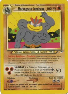 Carte Pokemon Mackogneur lumineux 25/105 Neo Destiny