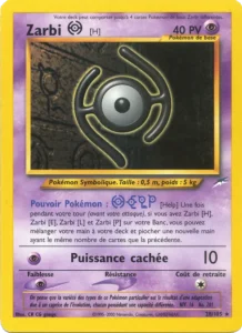 Carte Pokemon Zarbi H 28/105 Neo Destiny