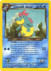 Carte Pokemon Crocrodil obscur 32/105 Neo Destiny