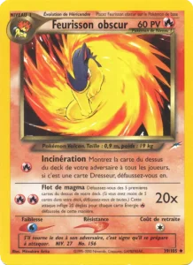 Carte Pokemon Feurisson obscur 39/105 Neo Destiny