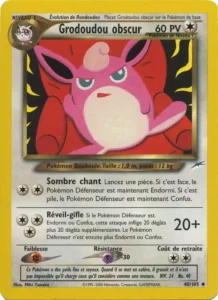 Carte Pokemon Grodoudou obscur 40/105 Neo Destiny