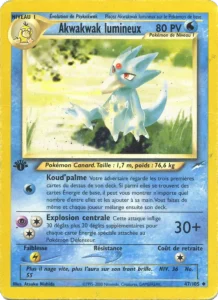 Carte Pokemon Akwakwak lumineux 47/105 Neo Destiny