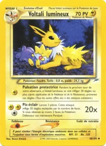 Carte Pokemon Voltali lumineux 48/105 Neo Destiny