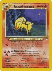 Carte Pokemon Feunard lumineux 50/105 Neo Destiny