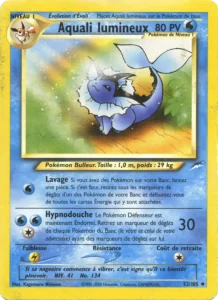Carte Pokemon Aquali lumineux 52/105 Neo Destiny