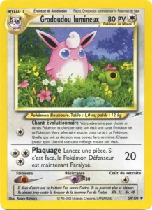 Carte Pokemon Grodoudou lumineux 54/105 Neo Destiny