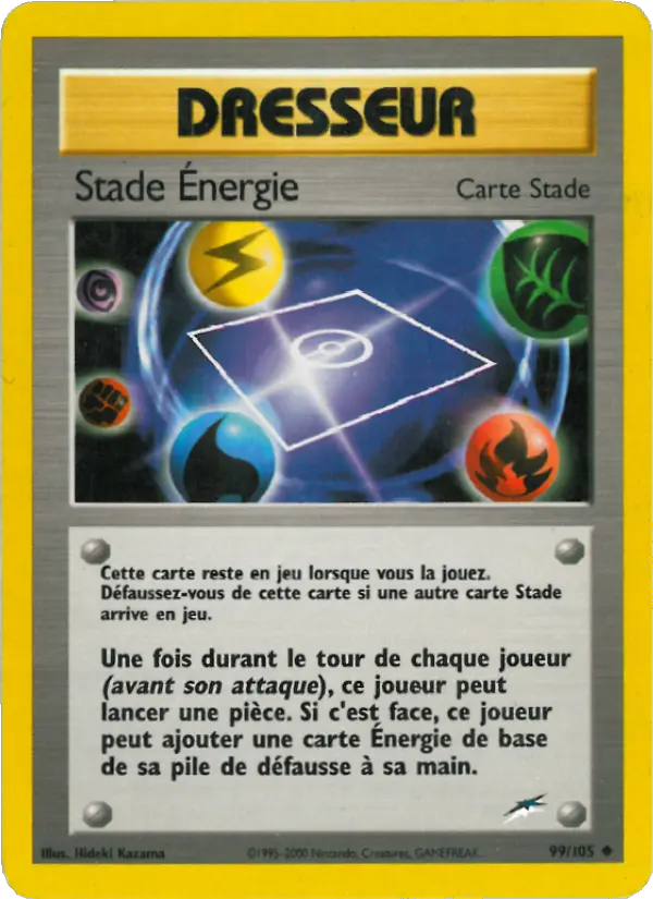 Scan HD carte Pokémon Stade Énergie 99/105 — Neo Destiny