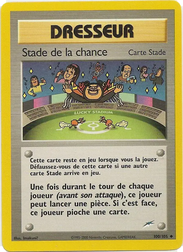 Scan HD carte Pokémon Stade de la chance 100/105 — Neo Destiny