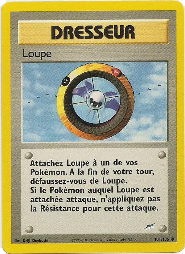 Scan HD carte Pokémon Loupe 101/105 — Neo Destiny