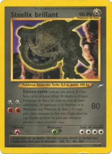 Carte Pokemon Steelix brillant 112/105 Neo Destiny