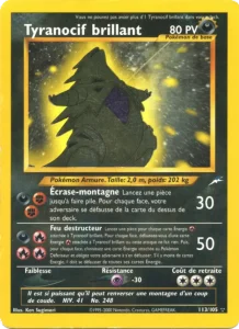 Carte Pokémon Tyranocif brillant 113 Neo Destiny