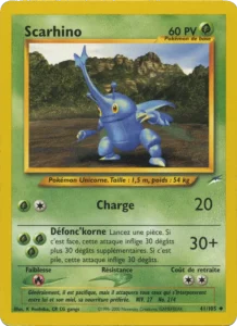 Carte Pokemon Scarhino 41/105 Neo Destiny