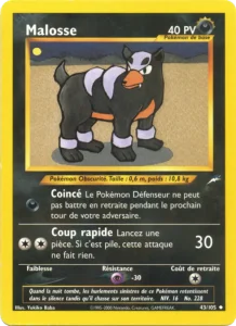 Carte Pokemon Malosse 43/105 Neo Destiny