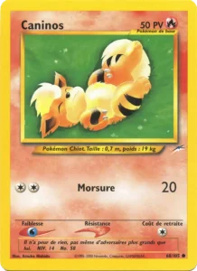 Carte Pokemon Caninos 68/105 Neo Destiny