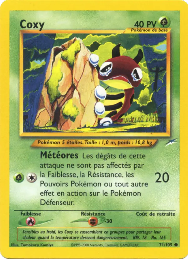 Scan HD carte Pokémon Coxy 71/105 — Neo Destiny