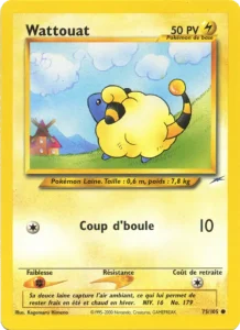 Carte Pokemon Wattouat 75/105 Neo Destiny