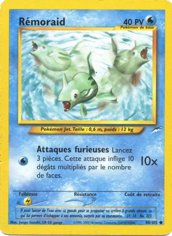 Scan HD carte Pokémon Rémoraid 80/105 — Neo Destiny