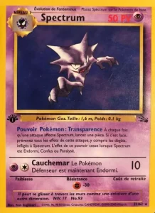 Carte Pokemon Spectrum 21/62 Fossile