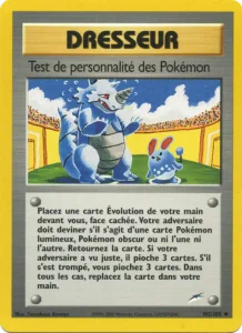 Carte Pokemon Test de personnalité des Pokémon 102/105 Neo Destiny