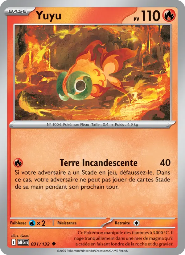 Scan HD carte Pokémon Yuyu 031/132 — Méga-Évolution