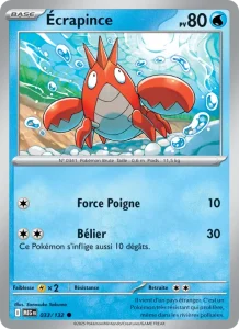 Carte Pokemon Écrapince 033/132 Méga-Évolution