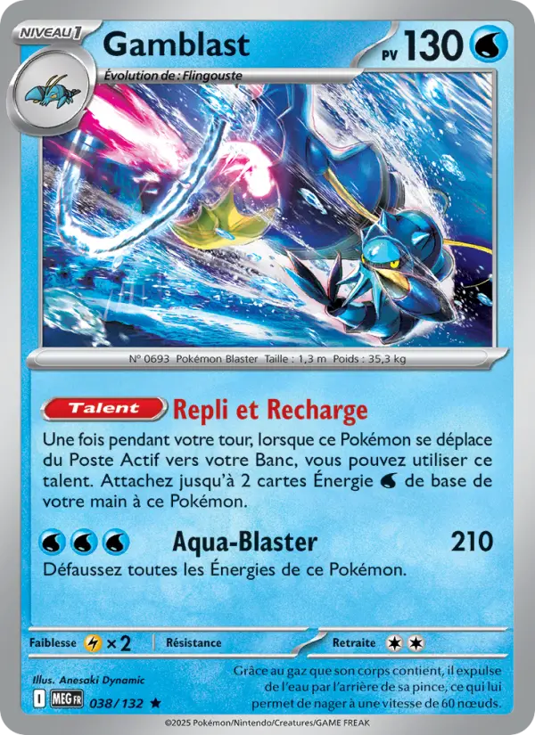 Scan HD carte Pokémon Gamblast 038/132 — Méga-Évolution