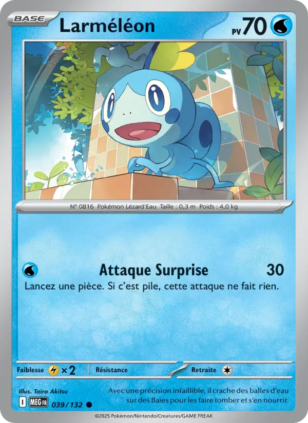 Scan HD carte Pokémon Larméléon 039/132 — Méga-Évolution