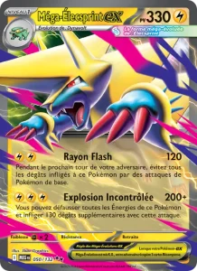 Carte Pokemon Méga-Élecsprint-ex 050/132 Méga-Évolution