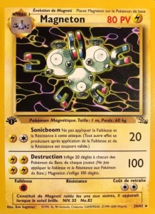 Carte Pokemon Magneton 26/62 Fossile