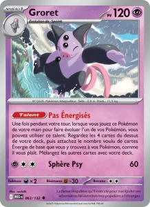 Carte Pokemon Groret 063/132 Méga-Évolution