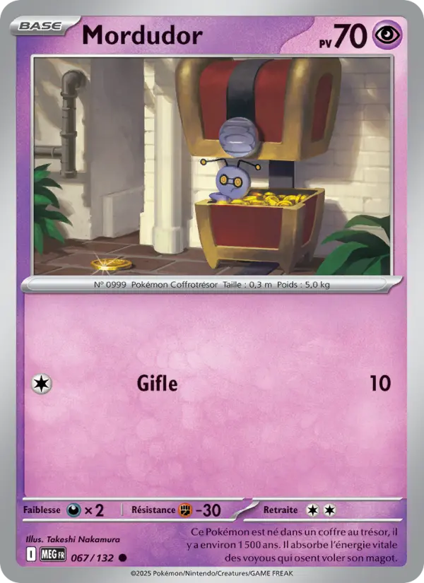 Scan HD carte Pokémon Mordudor 067/132 — Méga-Évolution