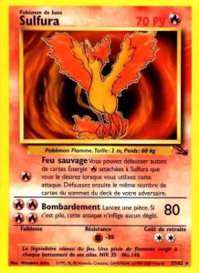 Carte Pokemon Sulfura 27/62 Fossile