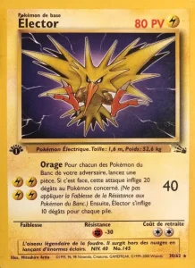 Carte Pokemon Élector 30/62 Fossile