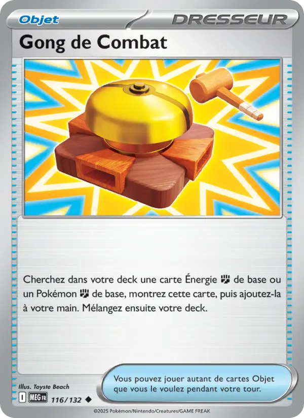Scan HD carte Pokémon Gong de Combat 116/132 — Méga-Évolution
