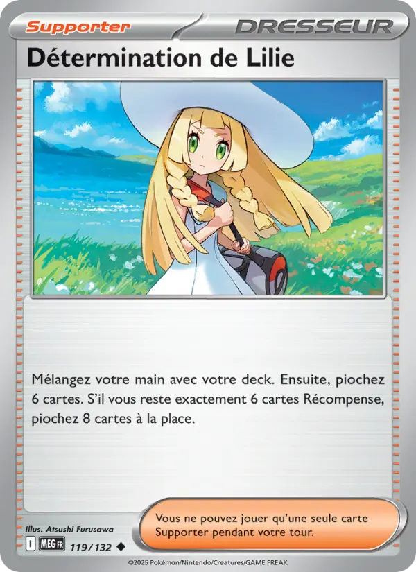 Scan HD carte Pokémon Détermination de Lilie 119/132 — Méga-Évolution
