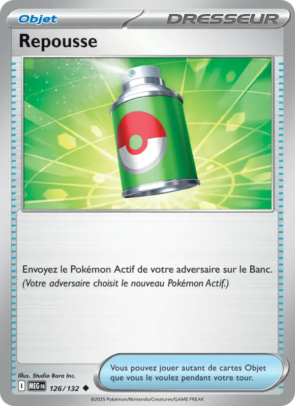 Scan HD carte Pokémon Repousse 126/132 — Méga-Évolution