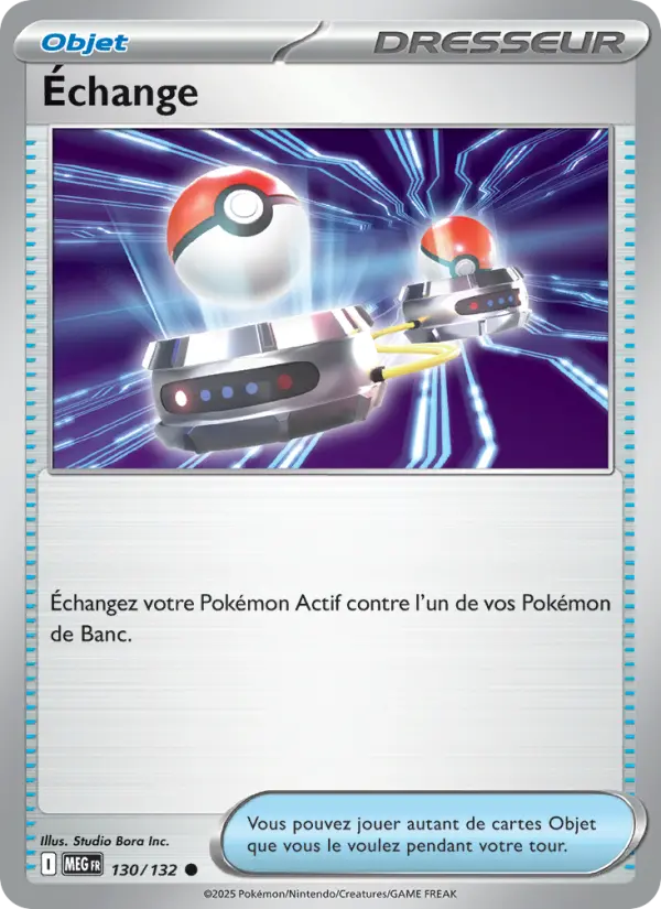 Scan HD carte Pokémon Échange 130/132 — Méga-Évolution