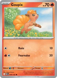 Carte Pokemon Goupix 019/132 Méga-Évolution